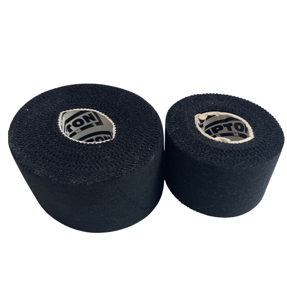 Hampton Adams Black Athletic Tape Rolls 2 Pack Sports Grip Support Wrap